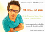 "Terças com Teatro" apresenta NILTON ao Vivo
