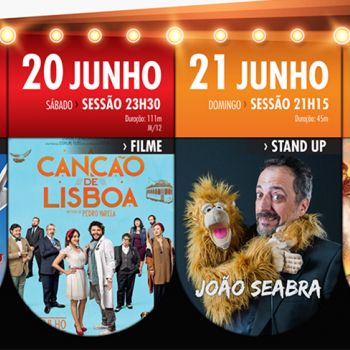 Cinema e comédia com o conhecido João Seabra em formato drive-in em São Mamede