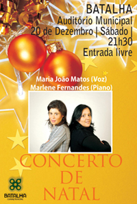Auditório Municipal recebe concerto natalício no próximo Sábado